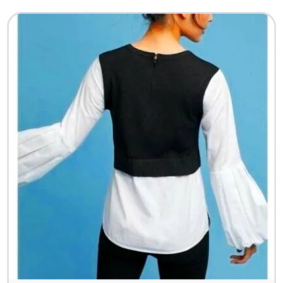 Moth x Anthropologie Layered Sweater - Picture 2 of 6